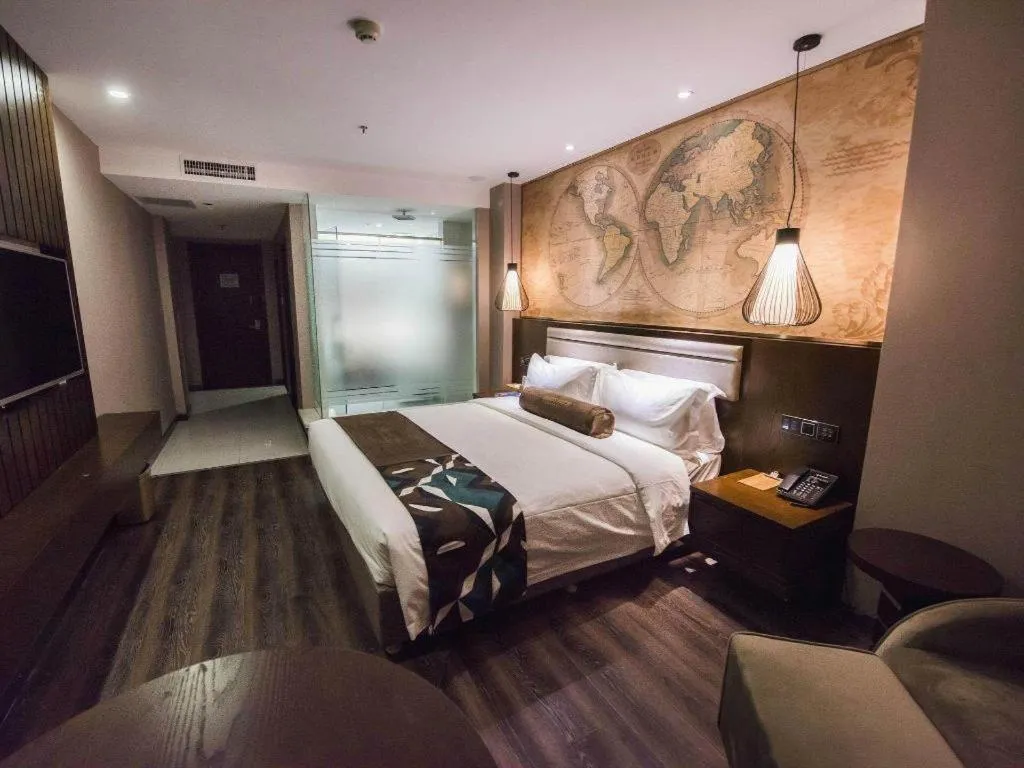 Bed in James Joyce Coffetel Jilin Railway Station Fortune Plaza