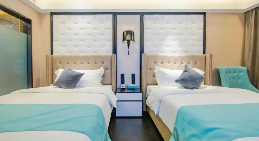 Bed in Xana Hotelle Tianjin Binjiang Road Heping Road Metro Station Quanyechang