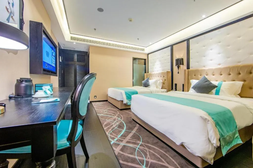 Bed in Xana Hotelle Tianjin Binjiang Road Heping Road Metro Station Quanyechang