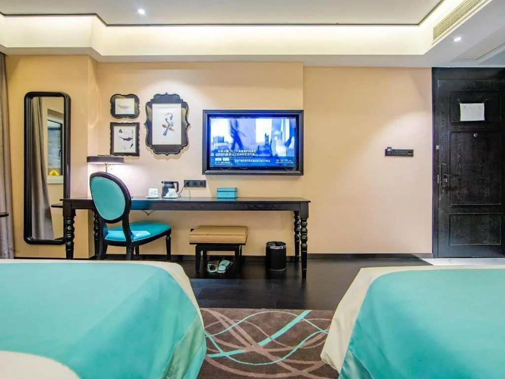 Bed in Xana Hotelle Tianjin Binjiang Road Heping Road Metro Station Quanyechang