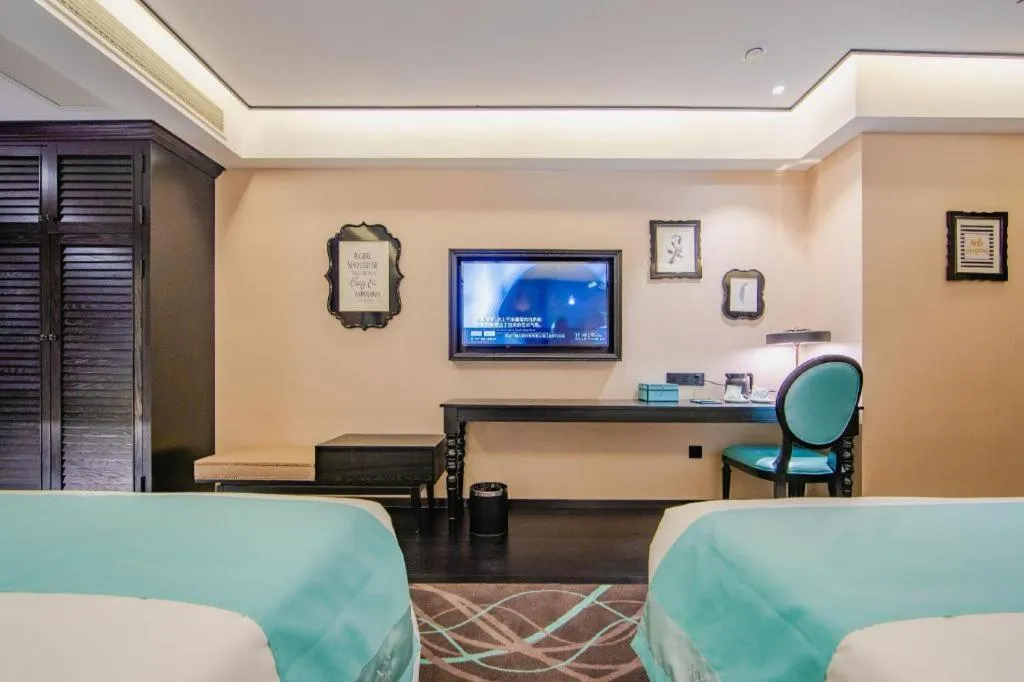 Bed in Xana Hotelle Tianjin Binjiang Road Heping Road Metro Station Quanyechang