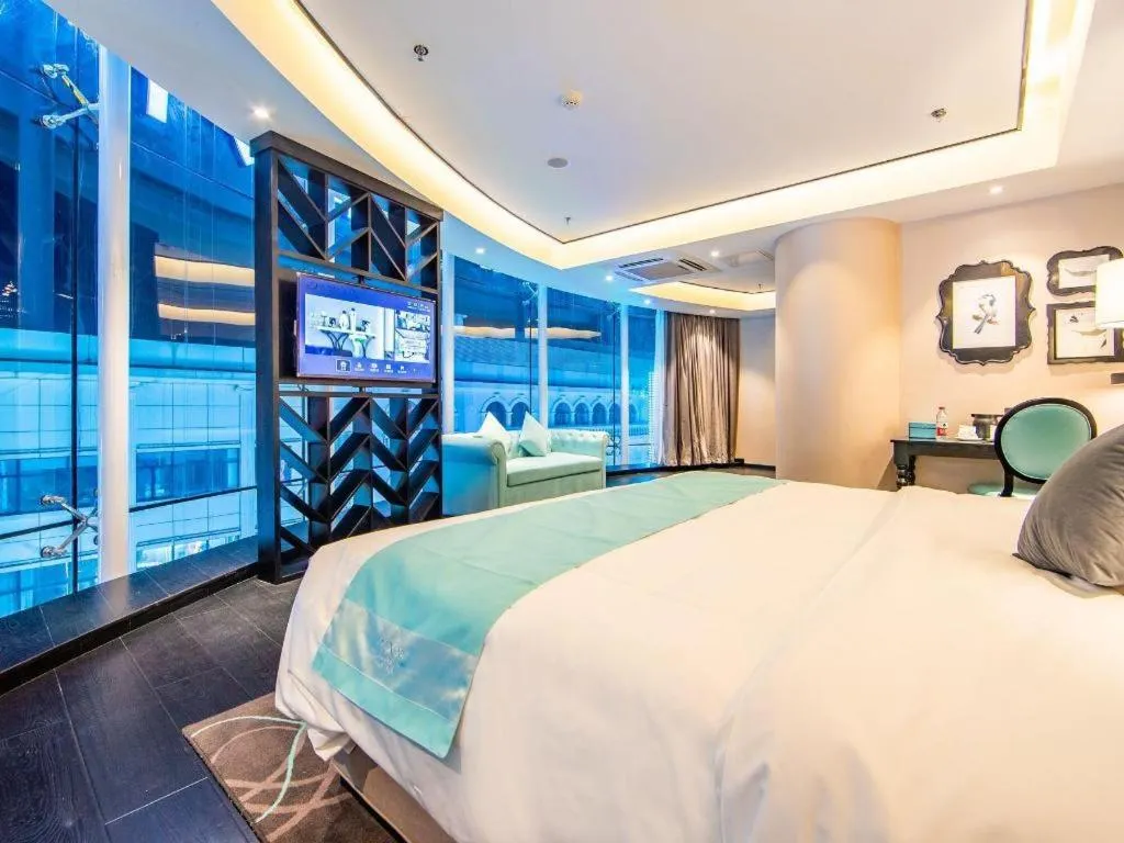 Bed in Xana Hotelle Tianjin Binjiang Road Heping Road Metro Station Quanyechang