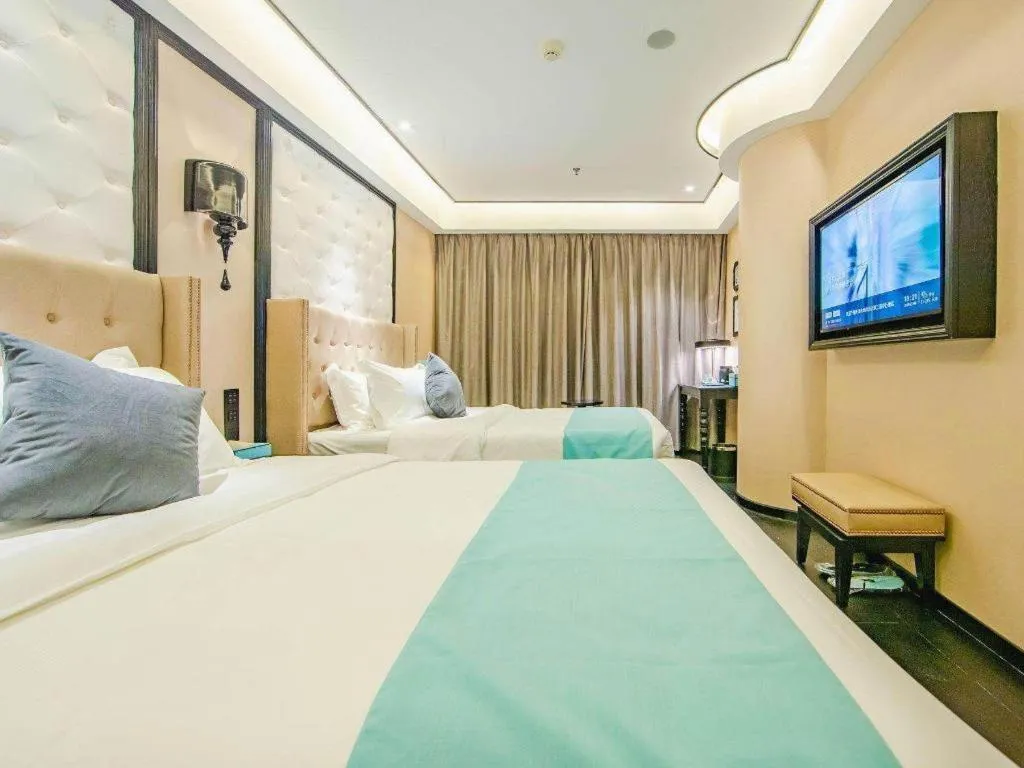 Bed in Xana Hotelle Tianjin Binjiang Road Heping Road Metro Station Quanyechang