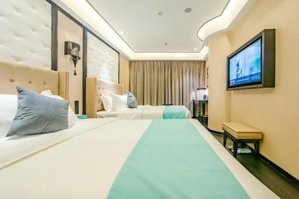 Bed in Xana Hotelle Tianjin Binjiang Road Heping Road Metro Station Quanyechang