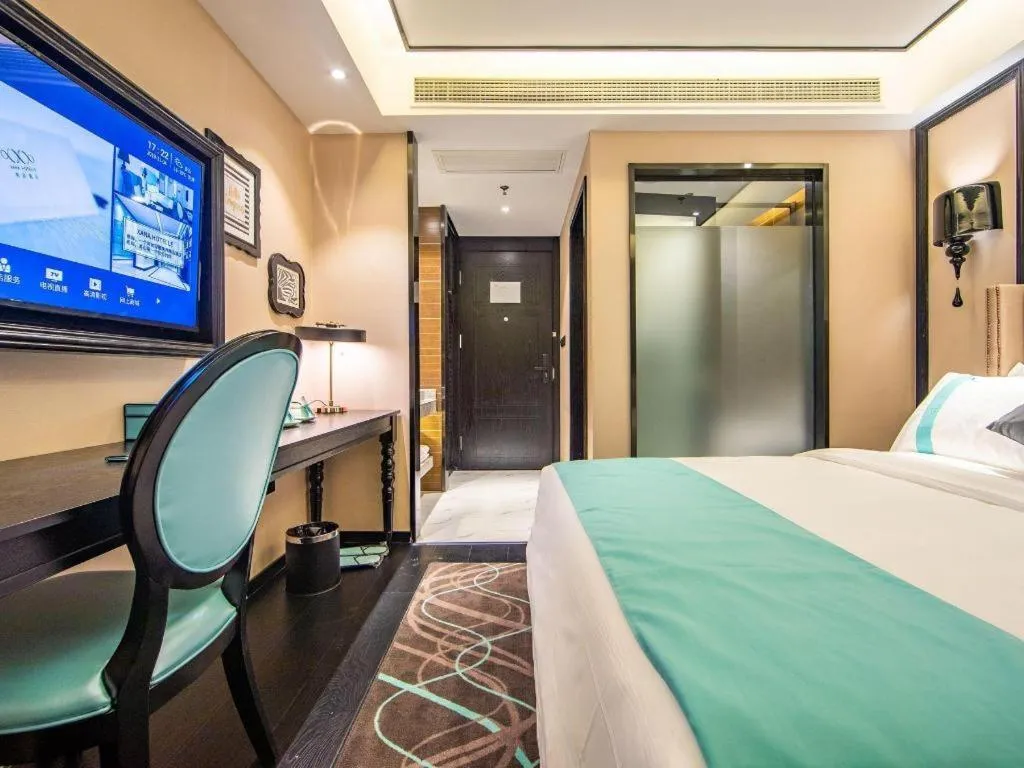 Bed in Xana Hotelle Tianjin Binjiang Road Heping Road Metro Station Quanyechang
