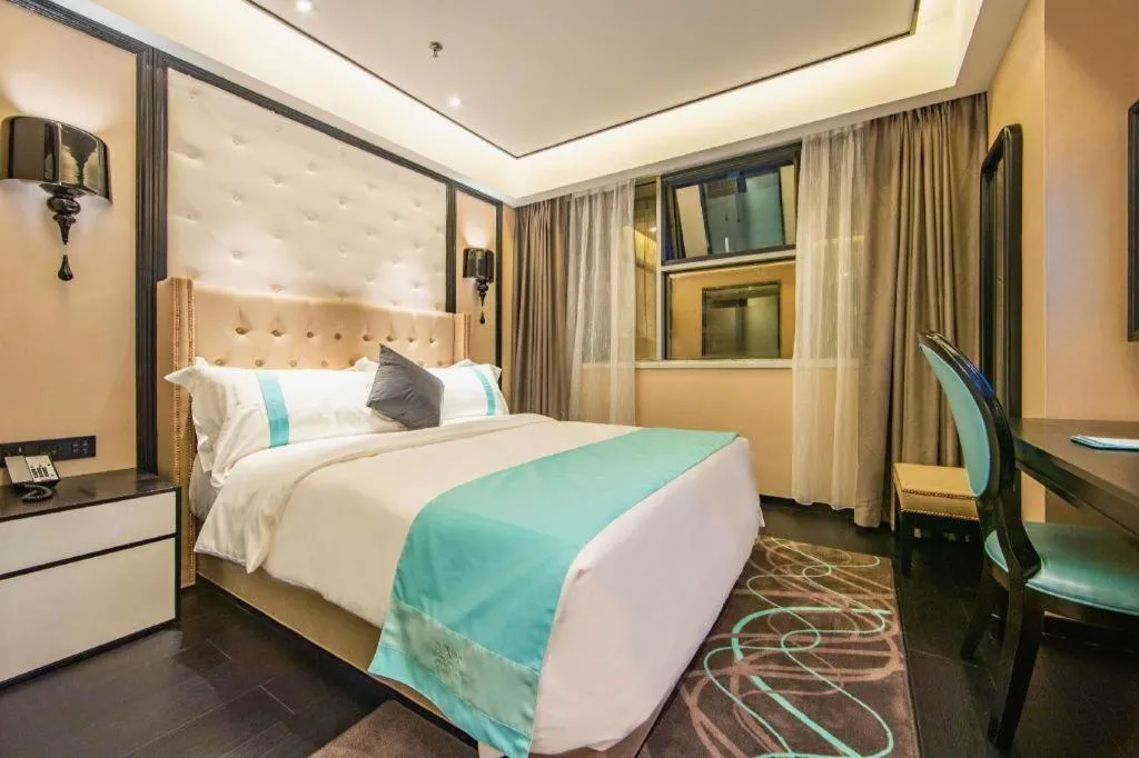 Bed in Xana Hotelle Tianjin Binjiang Road Heping Road Metro Station Quanyechang