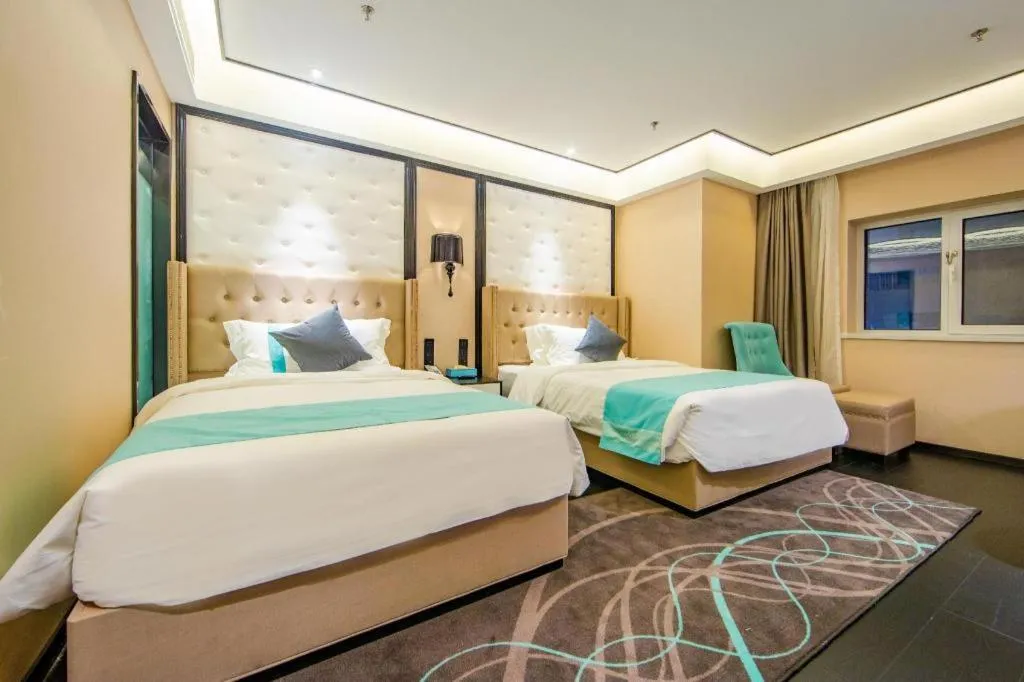 Bed in Xana Hotelle Tianjin Binjiang Road Heping Road Metro Station Quanyechang