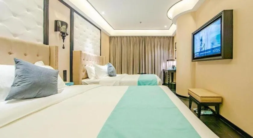 Bed in Xana Hotelle Tianjin Binjiang Road Heping Road Metro Station Quanyechang