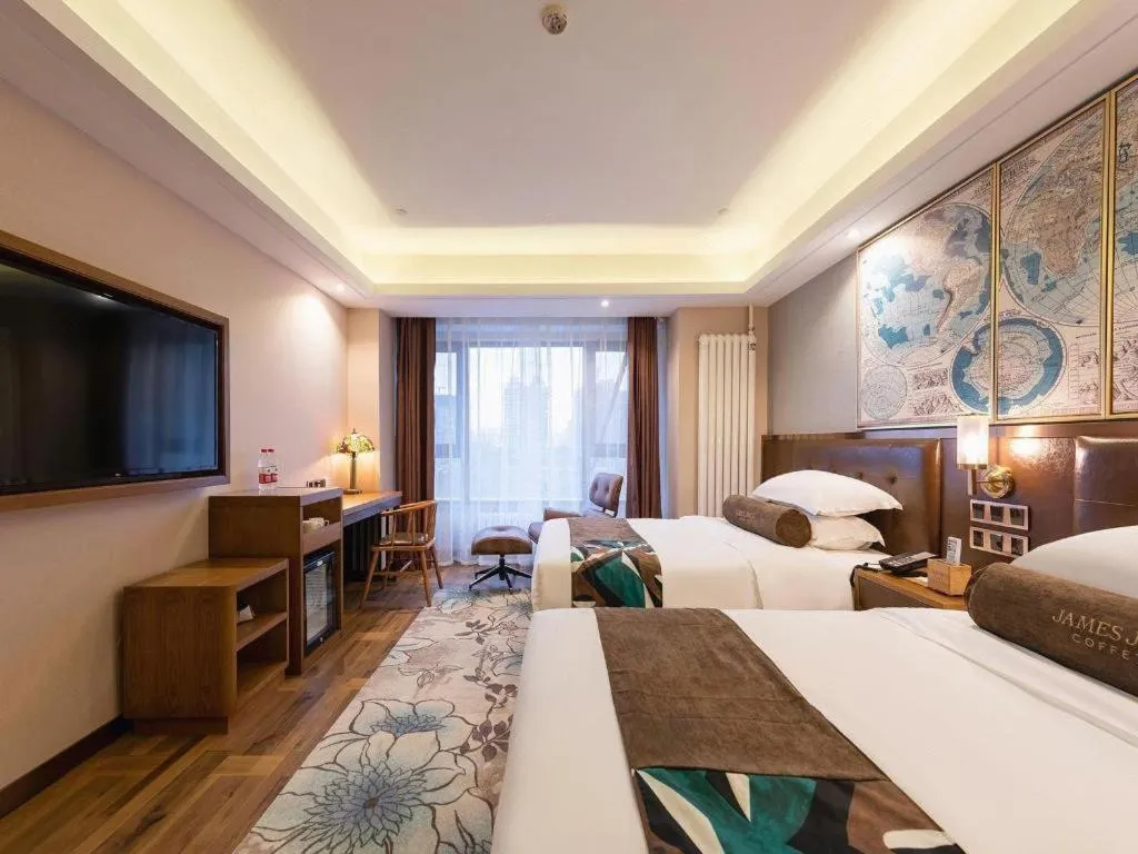 Bed in James Joyce Coffetel Harbin West High-speed Railway Station Wanda Plaza