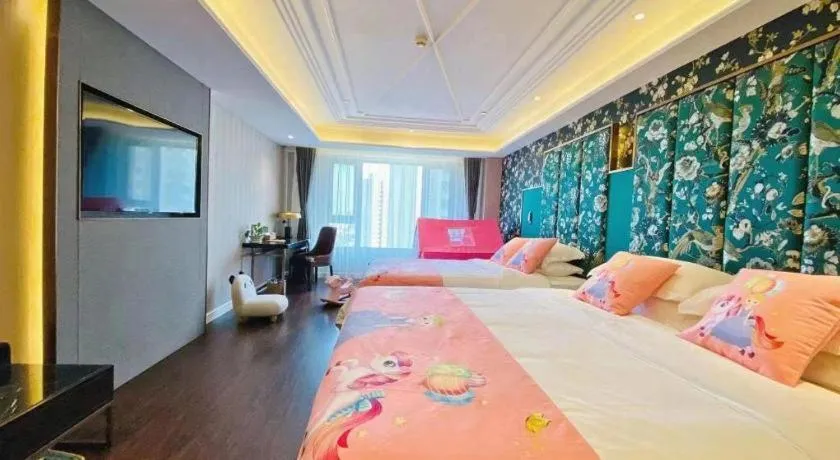 Bed in James Joyce Coffetel Harbin West High-speed Railway Station Wanda Plaza