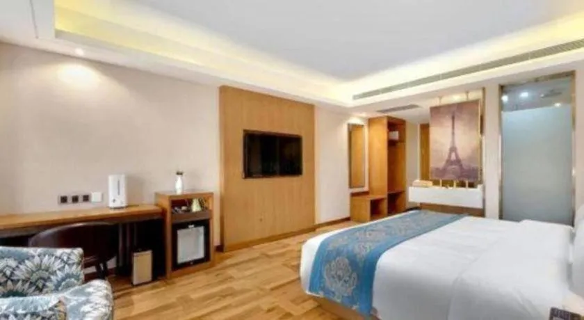 Bed in James Joyce Coffetel Harbin West High-speed Railway Station Wanda Plaza