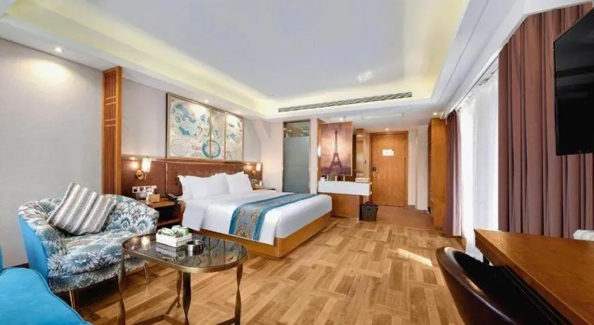 Bed in James Joyce Coffetel Harbin West High-speed Railway Station Wanda Plaza