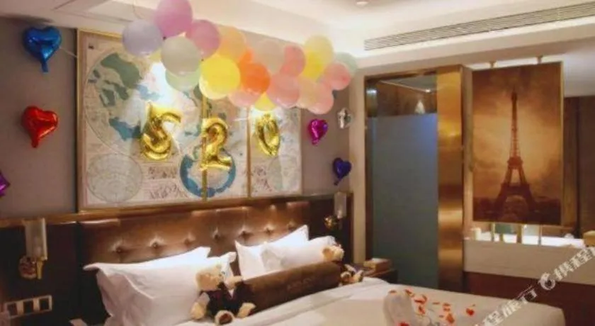 Bed in James Joyce Coffetel Harbin West High-speed Railway Station Wanda Plaza