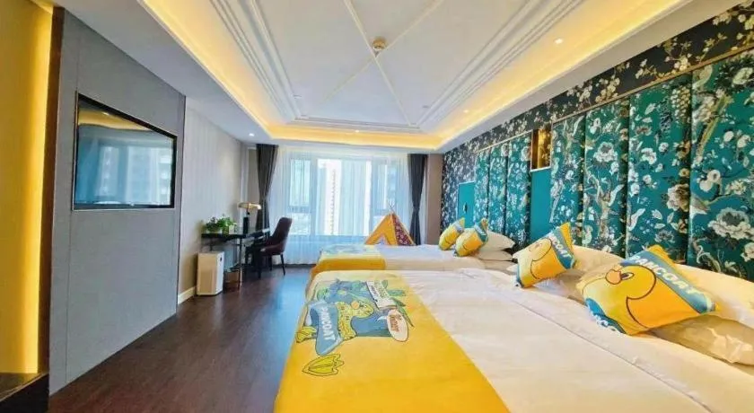 Bed in James Joyce Coffetel Harbin West High-speed Railway Station Wanda Plaza