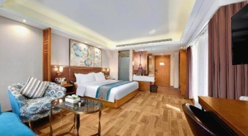 Bed in James Joyce Coffetel Harbin West High-speed Railway Station Wanda Plaza