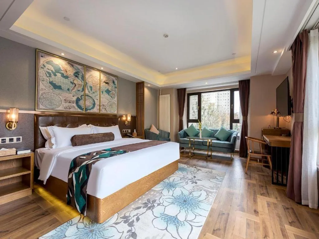 Bed in James Joyce Coffetel Harbin West High-speed Railway Station Wanda Plaza