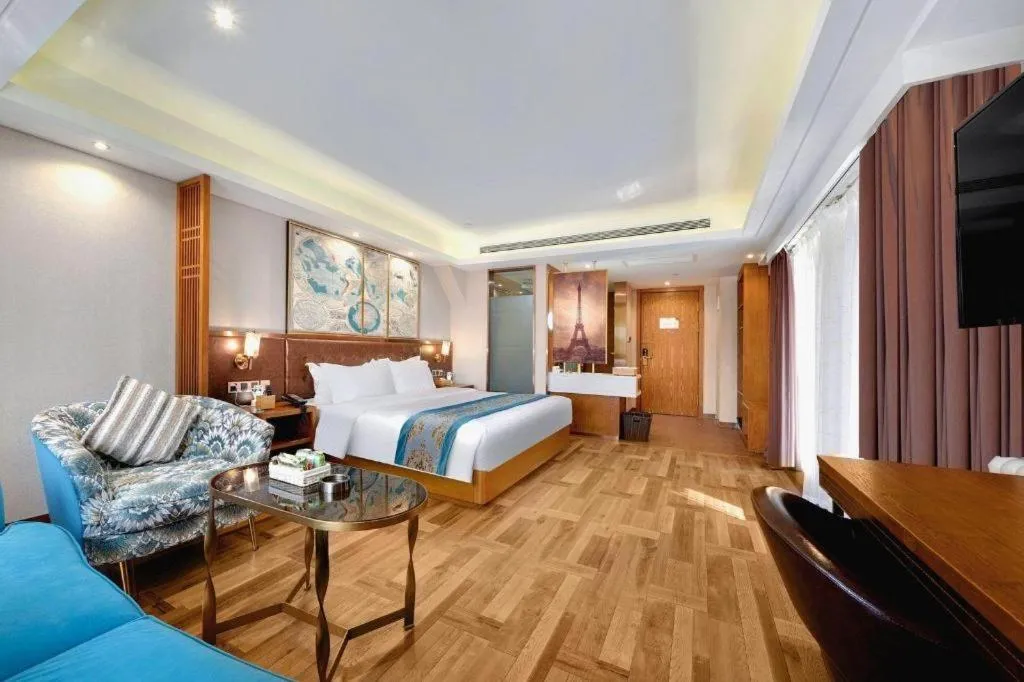 Bed in James Joyce Coffetel Harbin West High-speed Railway Station Wanda Plaza