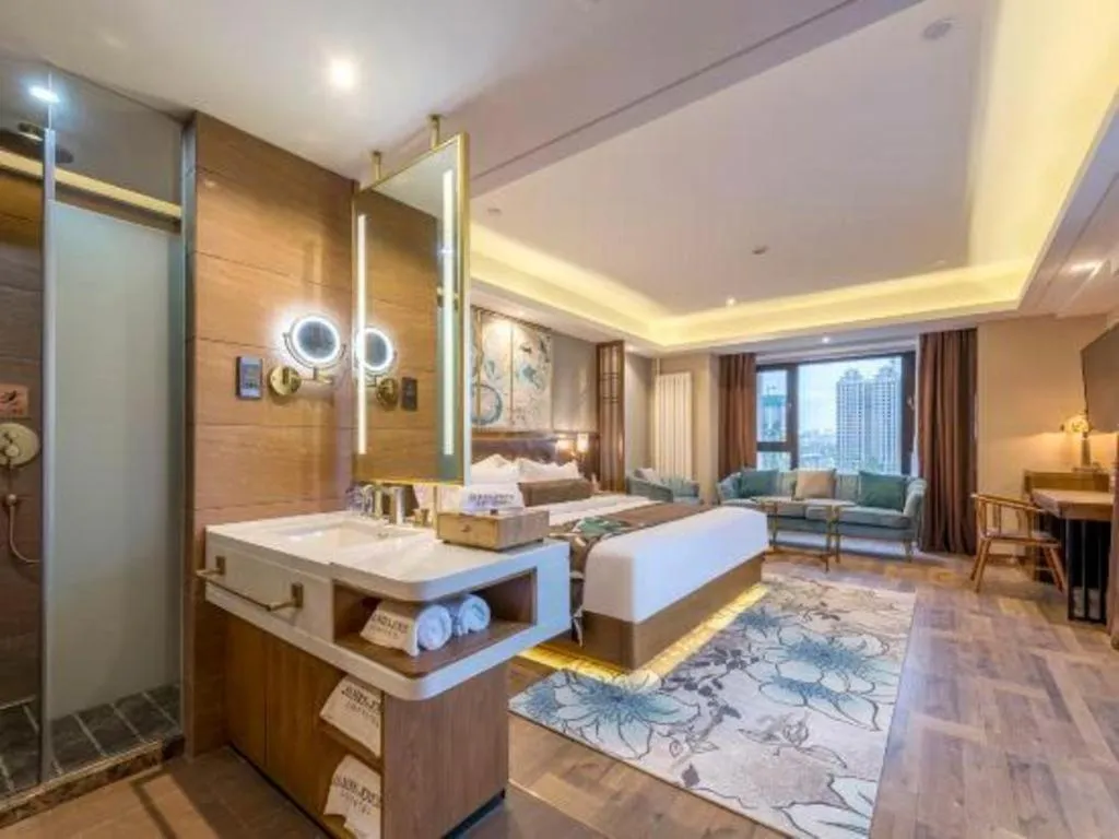 Bed in James Joyce Coffetel Harbin West High-speed Railway Station Wanda Plaza