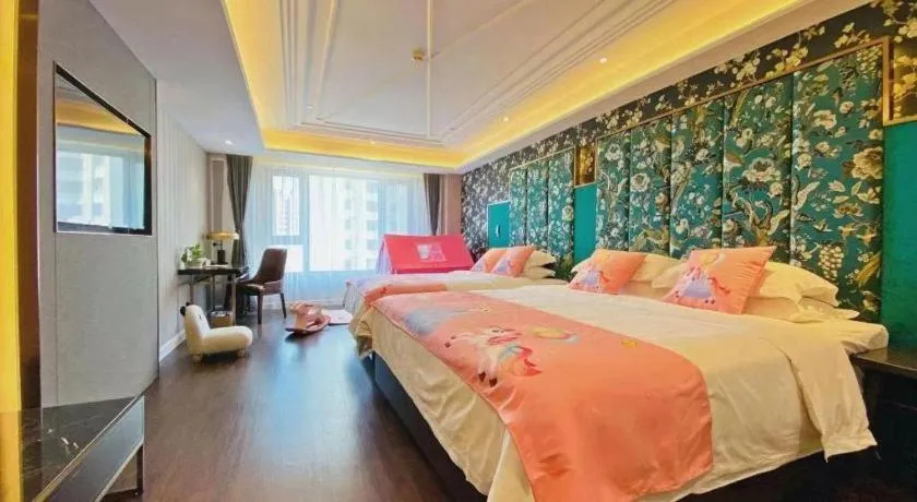 Bed in James Joyce Coffetel Harbin West High-speed Railway Station Wanda Plaza