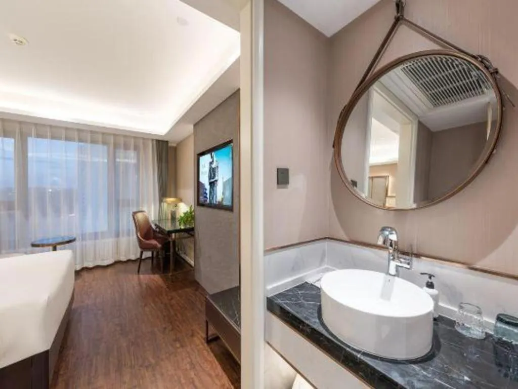 Bed in James Joyce Coffetel Harbin West High-speed Railway Station Wanda Plaza