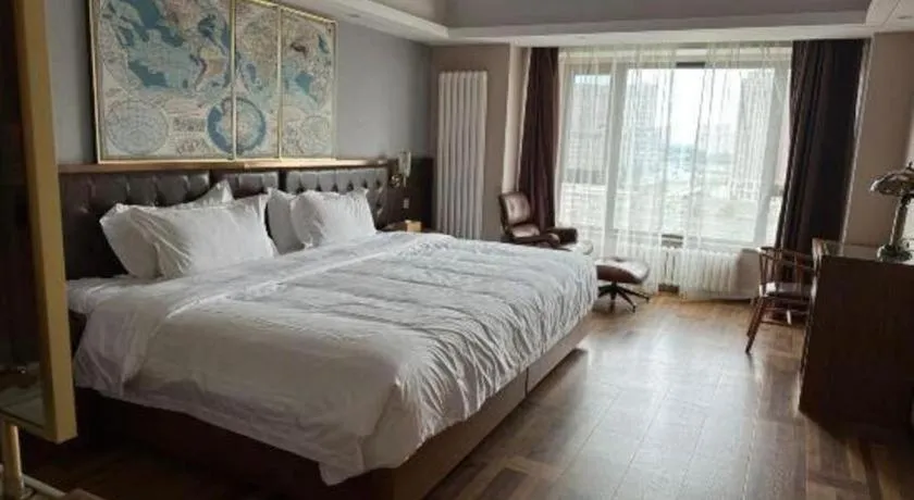 Bed in James Joyce Coffetel Harbin West High-speed Railway Station Wanda Plaza