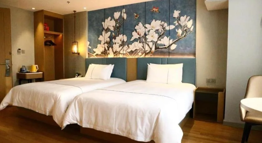 Bed in Magnotel Hengshui Lake Jizhou Middle School