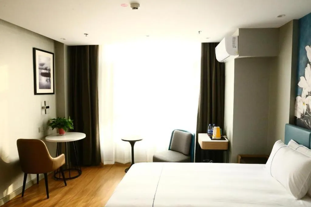 Bed in Magnotel Hengshui Lake Jizhou Middle School