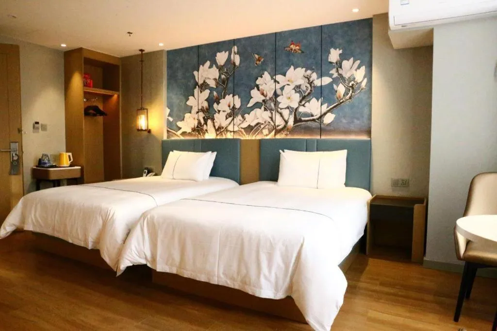 Bed in Magnotel Hengshui Lake Jizhou Middle School