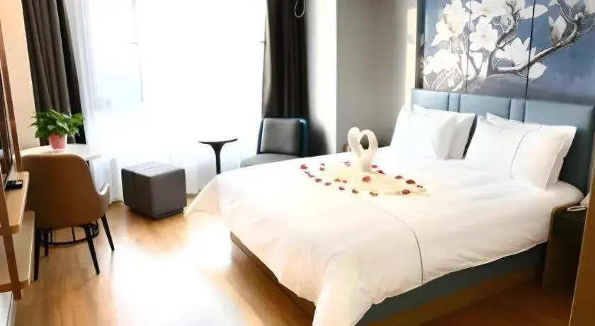 Bed in Magnotel Hengshui Lake Jizhou Middle School Bed in Magnotel Hengshui Lake Jizhou Middle School