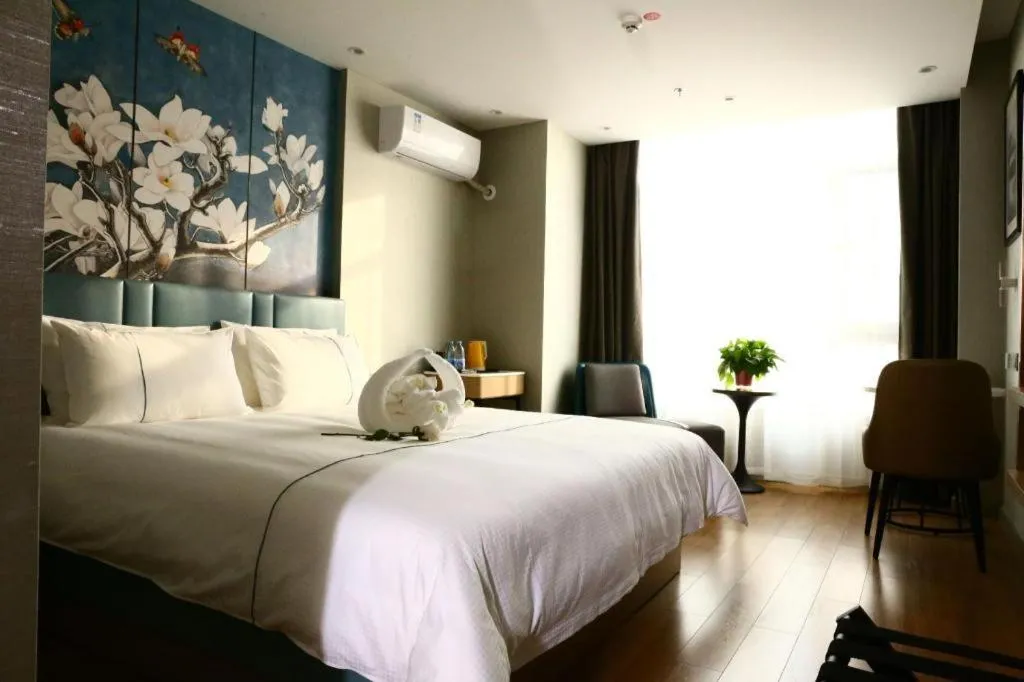 Bed in Magnotel Hengshui Lake Jizhou Middle School