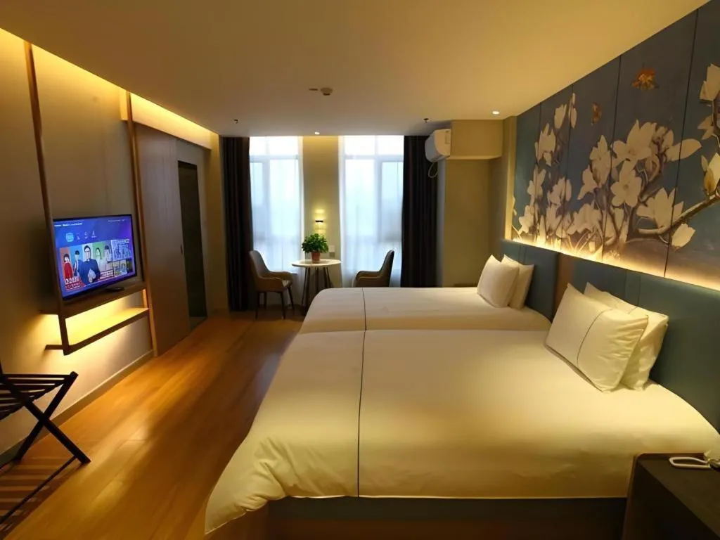 Bed in Magnotel Hengshui Lake Jizhou Middle School