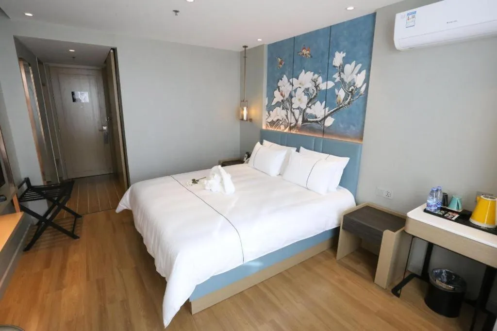 Bed in Magnotel Hengshui Lake Jizhou Middle School