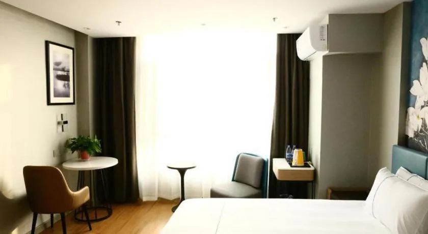 Bed in Magnotel Hengshui Lake Jizhou Middle School