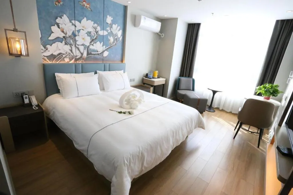 Bed in Magnotel Hengshui Lake Jizhou Middle School