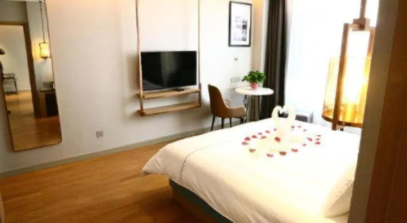 Bed in Magnotel Hengshui Lake Jizhou Middle School