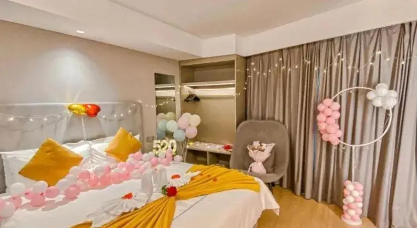 Bed in Magnotel Hotel Wuhan Jiangtan Lihuangpo Road Pedestrian Street Bed in Magnotel Hotel Wuhan Jiangtan Lihuangpo Road Pedestrian Street