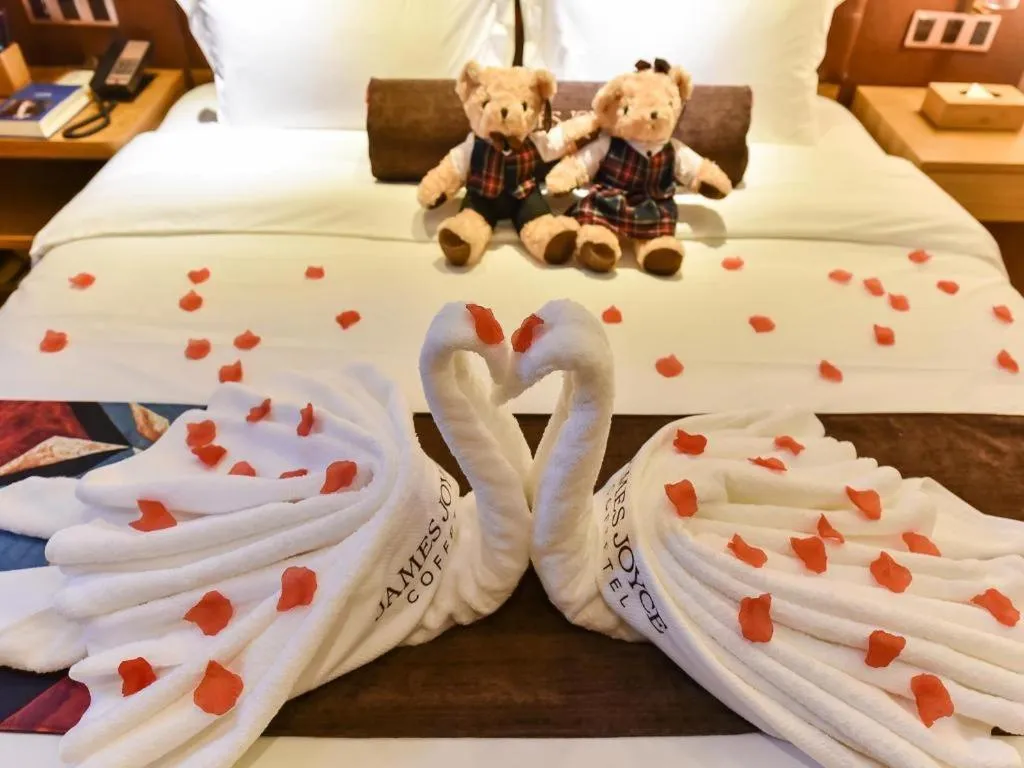 Bed in James Joyce Coffetel Wuhan Gutian Er Road Metro Station