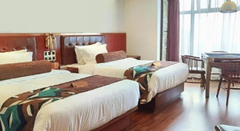 Bed in James Joyce Coffetel Wuhan Gutian Er Road Metro Station