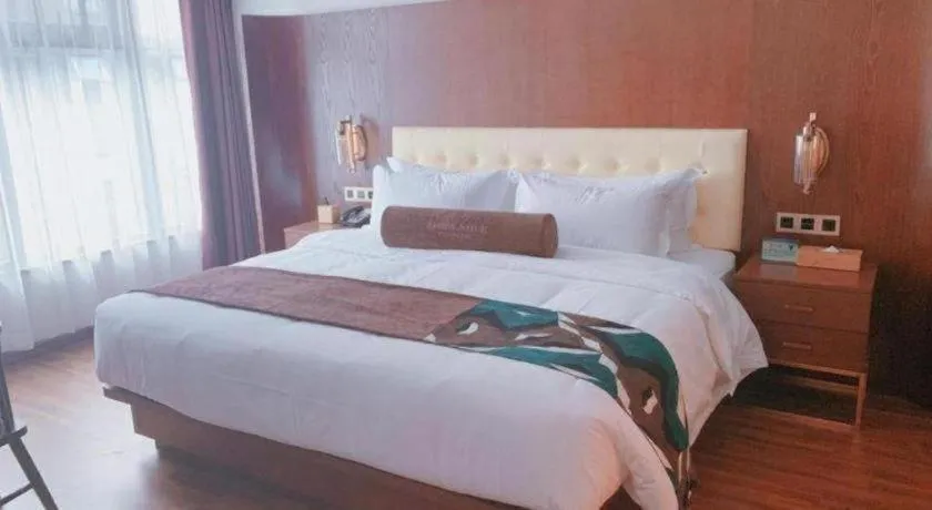 Bed in James Joyce Coffetel Wuhan Gutian Er Road Metro Station