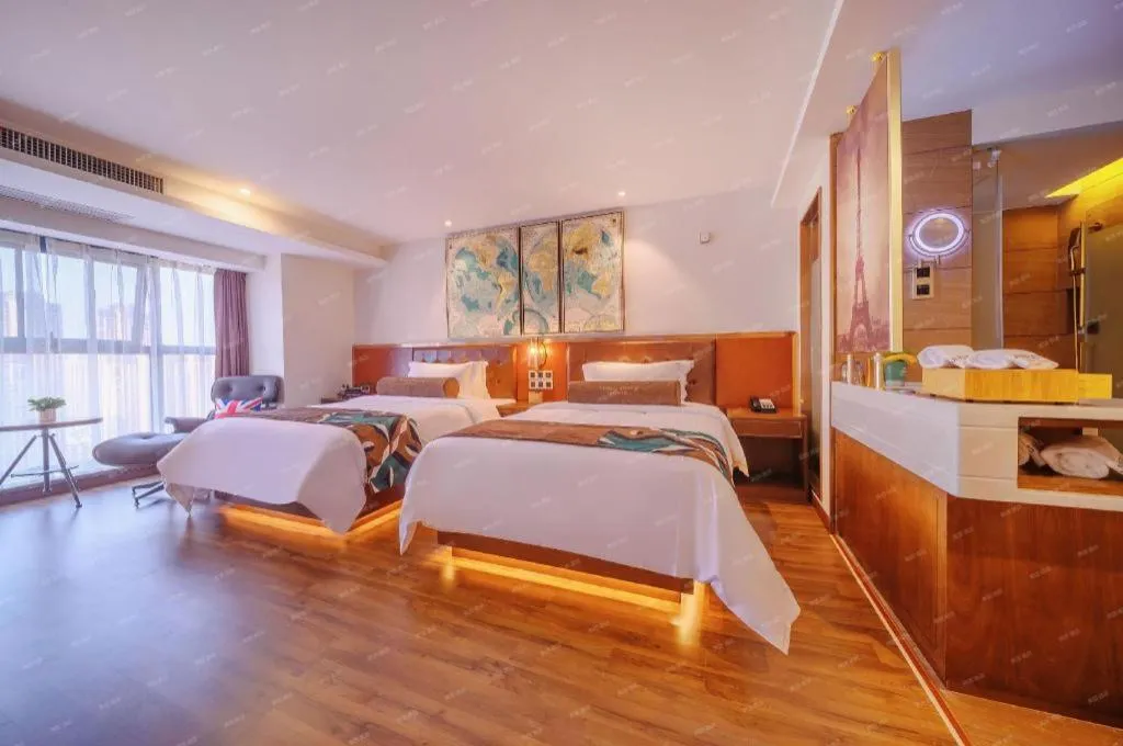 Bed in James Joyce Coffetel Wuhan Gutian Er Road Metro Station