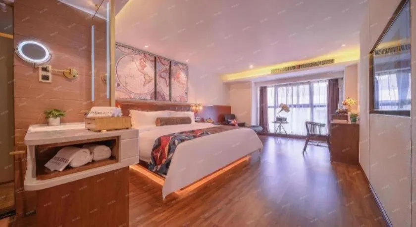 Bed in James Joyce Coffetel Wuhan Gutian Er Road Metro Station