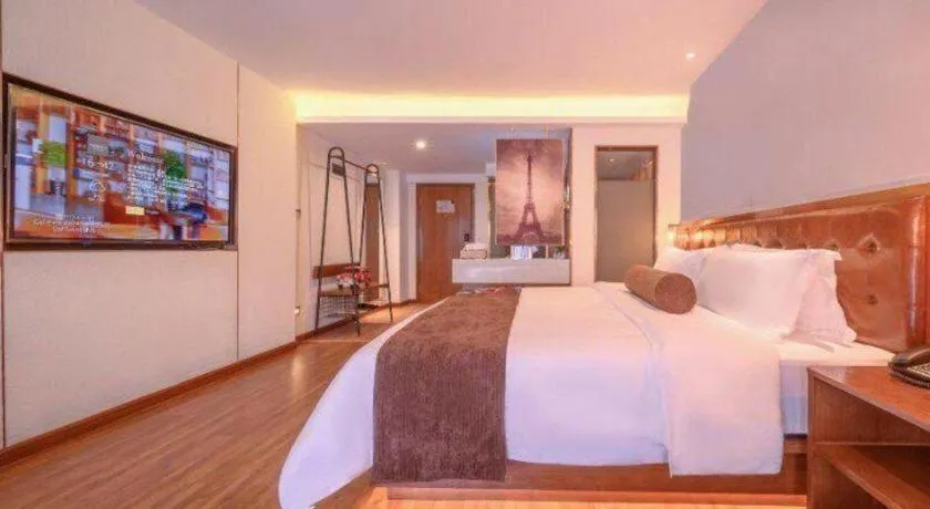 Bed in James Joyce Coffetel Wuhan Gutian Er Road Metro Station