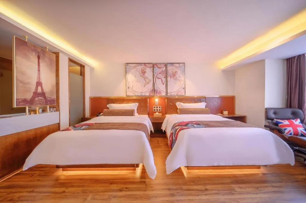 Bed in James Joyce Coffetel Wuhan Gutian Er Road Metro Station