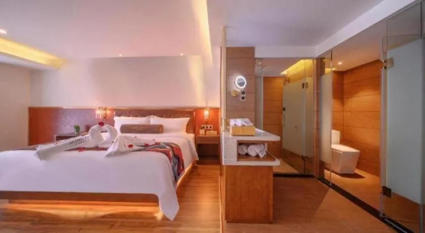 Bed in James Joyce Coffetel Wuhan Gutian Er Road Metro Station