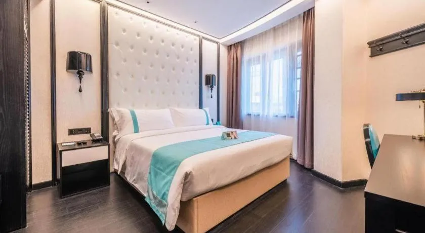 Bed in Xana Hotelle Nanchang Hongdu Middle Avenue Provincial TV Station