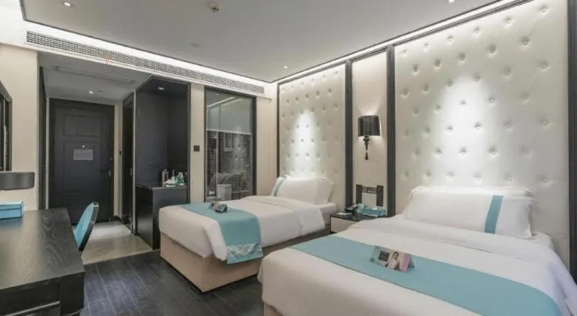 Bed in Xana Hotelle Nanchang Hongdu Middle Avenue Provincial TV Station