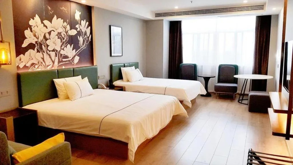 Bed in Magnotel Nanjing Lishui Baota Bei Road