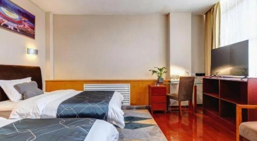 Bed in Chonpines Hotel Jining Quanmin Fitness Plaza