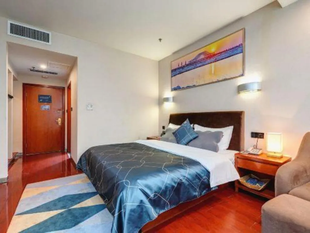 Bed in Chonpines Hotel Jining Quanmin Fitness Plaza