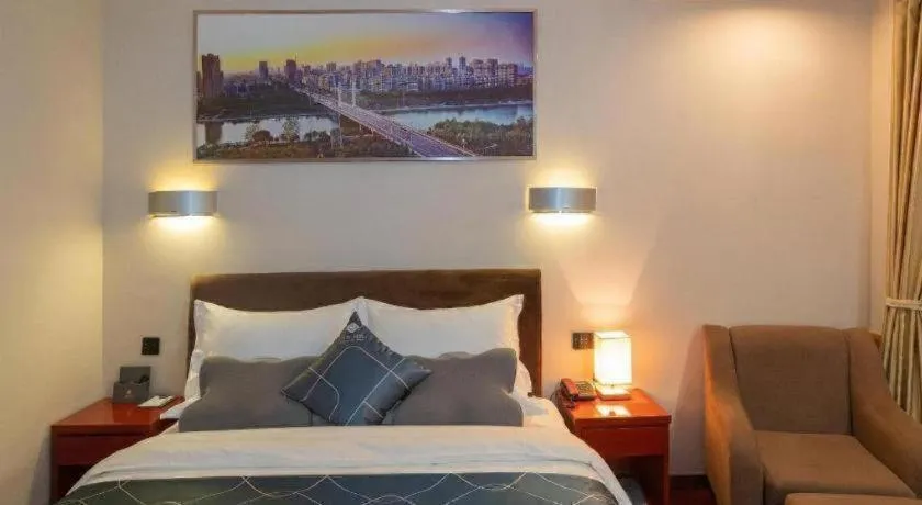 Bed in Chonpines Hotel Jining Quanmin Fitness Plaza